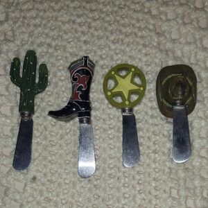 Western Themed Cheese Spreaders Set